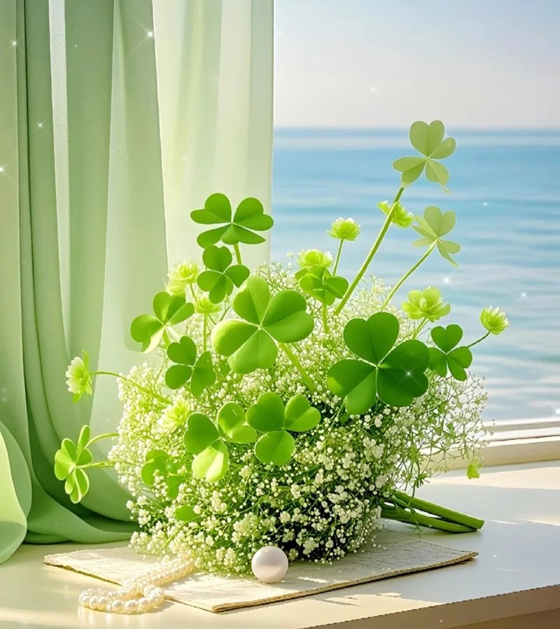 avatar cỏ 4 lá cute 3