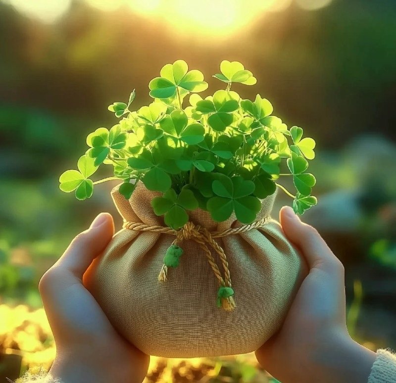 avatar cỏ 4 lá cute 32