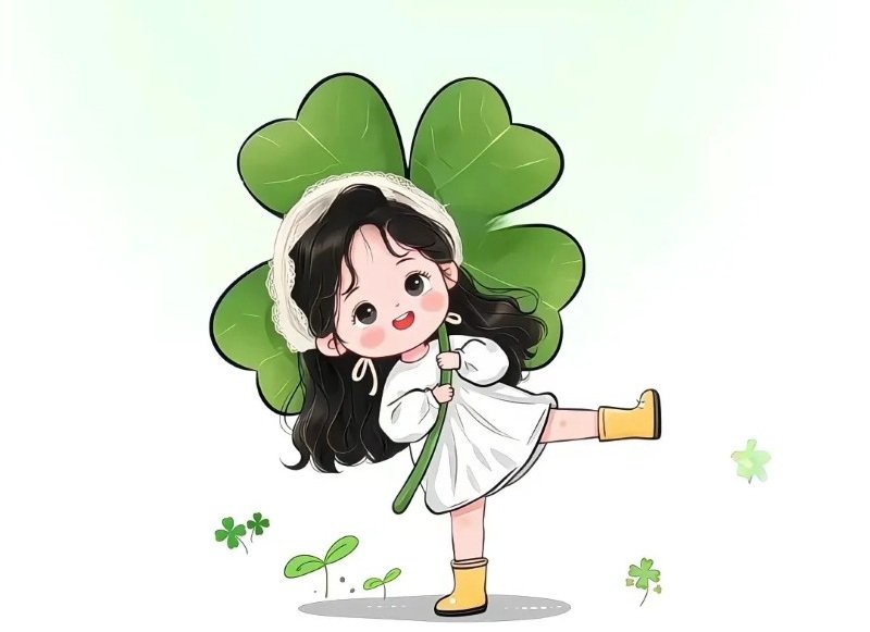 avatar cỏ 4 lá cute 33