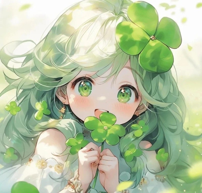 avatar cỏ 4 lá cute 35