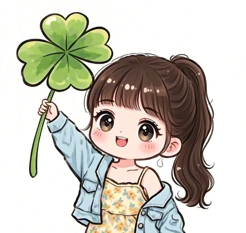 avatar cỏ 4 lá cute 38