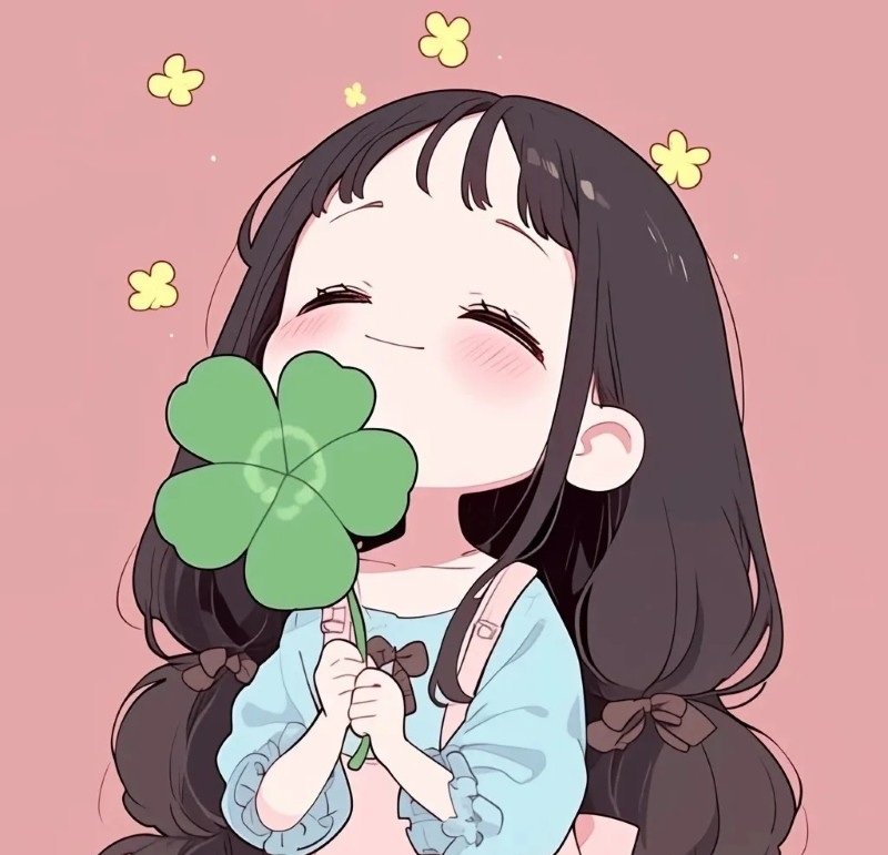 avatar cỏ 4 lá cute 4