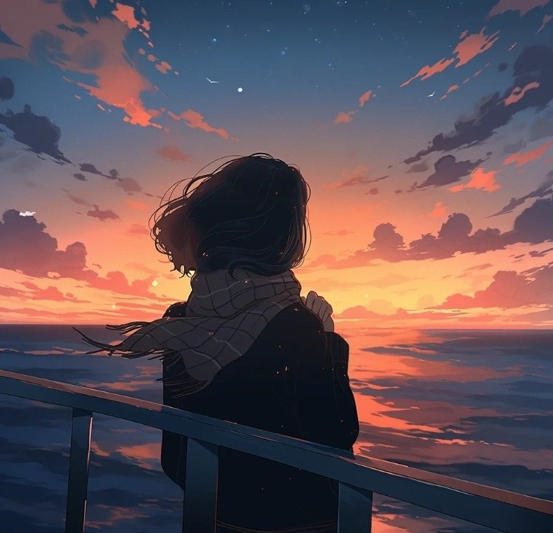 avatar cô đơn nữ anime 9