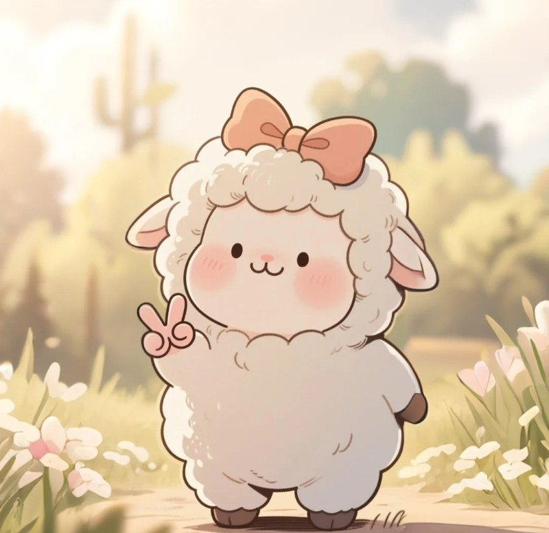 avatar con cừu cute 40