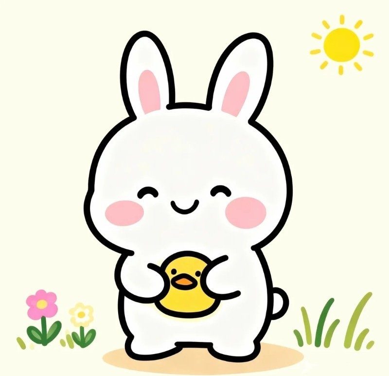 avatar con thỏ cute 38