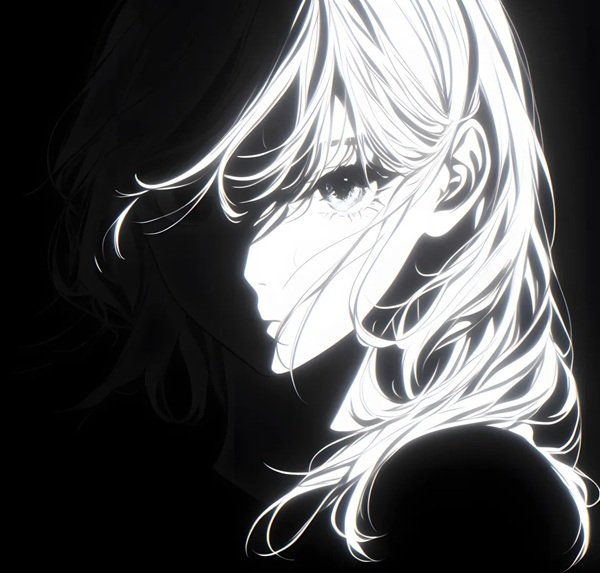 avatar đen buồn con gái 14