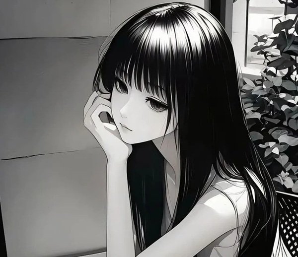 avatar đen buồn con gái 22