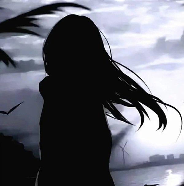 avatar đen buồn con gái 8