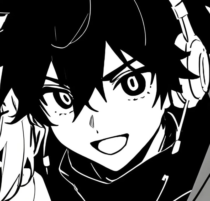 avatar đôi anime đen trắng 1