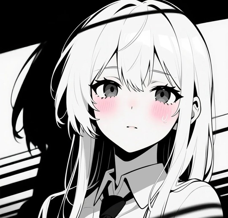 avatar đôi anime đen trắng 30