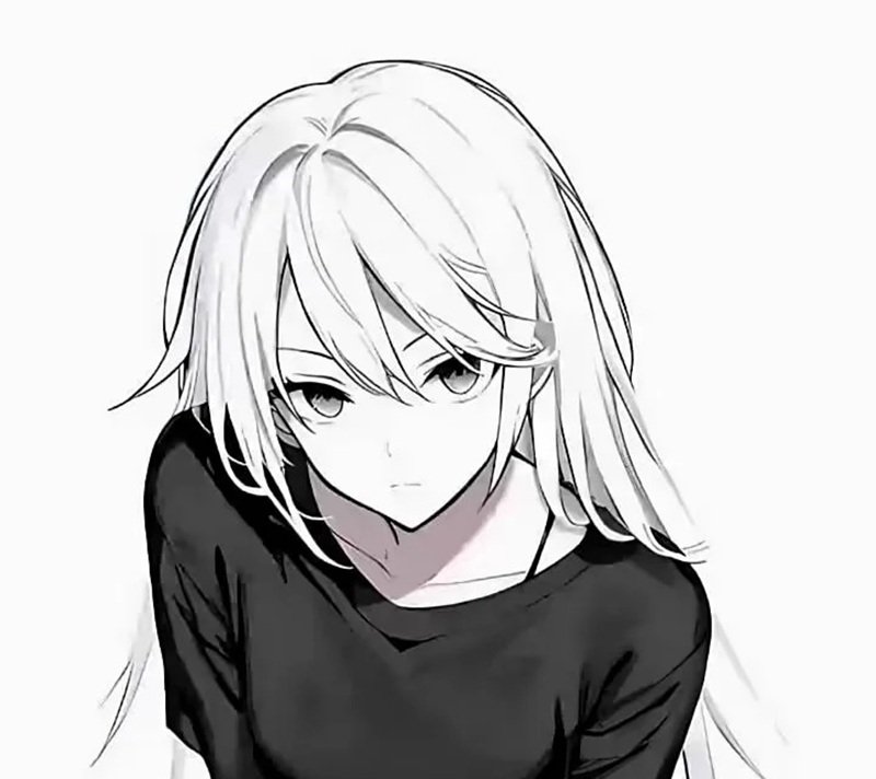 avatar đôi anime đen trắng 36