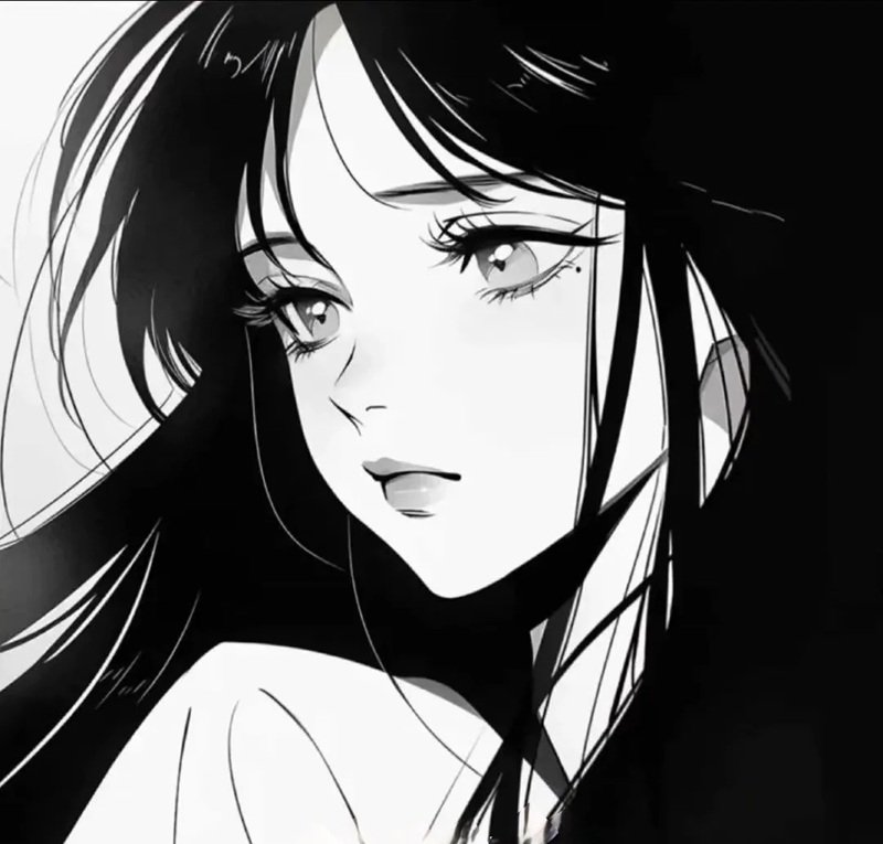 avatar đôi anime đen trắng 40