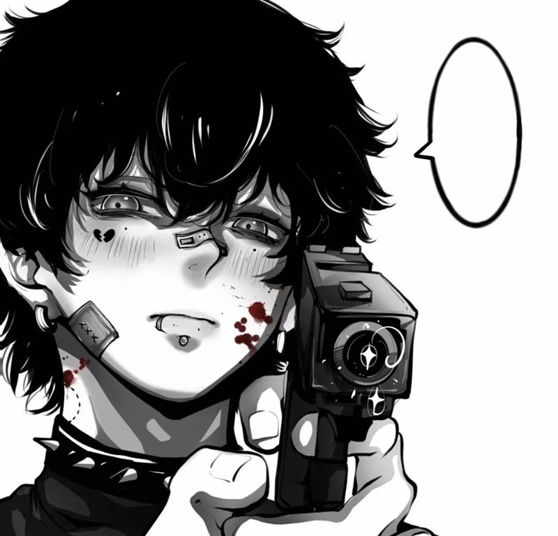 avatar đôi anime đen trắng 9