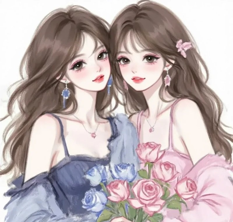 avatar đôi bạn thân nữ anime 19