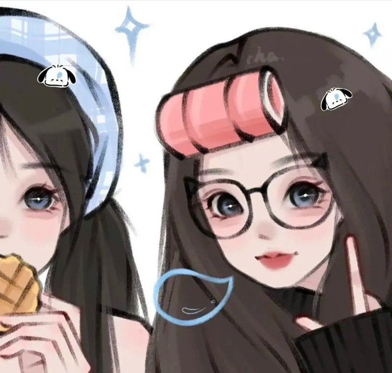 avatar đôi bạn thân nữ anime 4