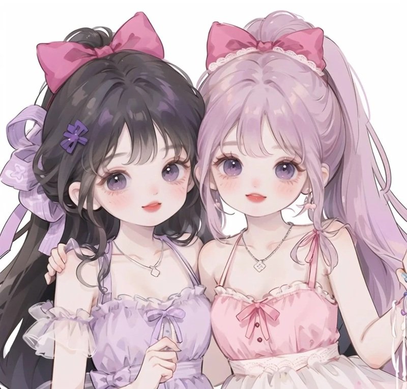 avatar đôi bạn thân nữ anime 40