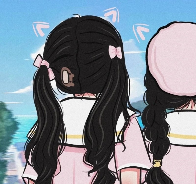 avatar đôi bạn thân nữ anime 8