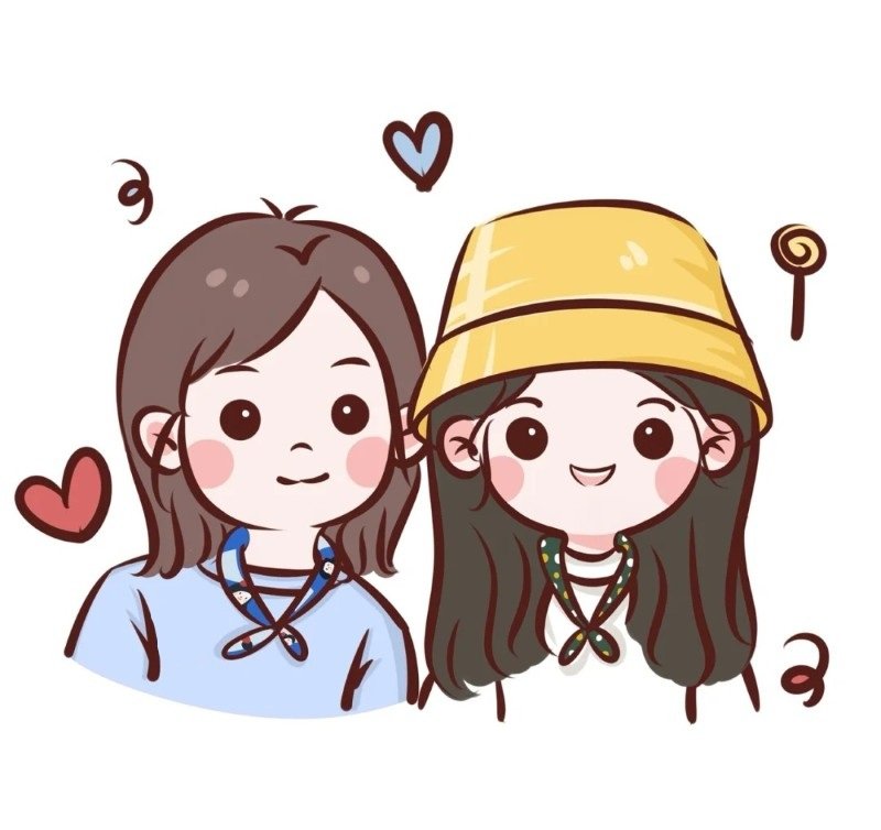 avatar đôi bạn thân nữ vô tri 38