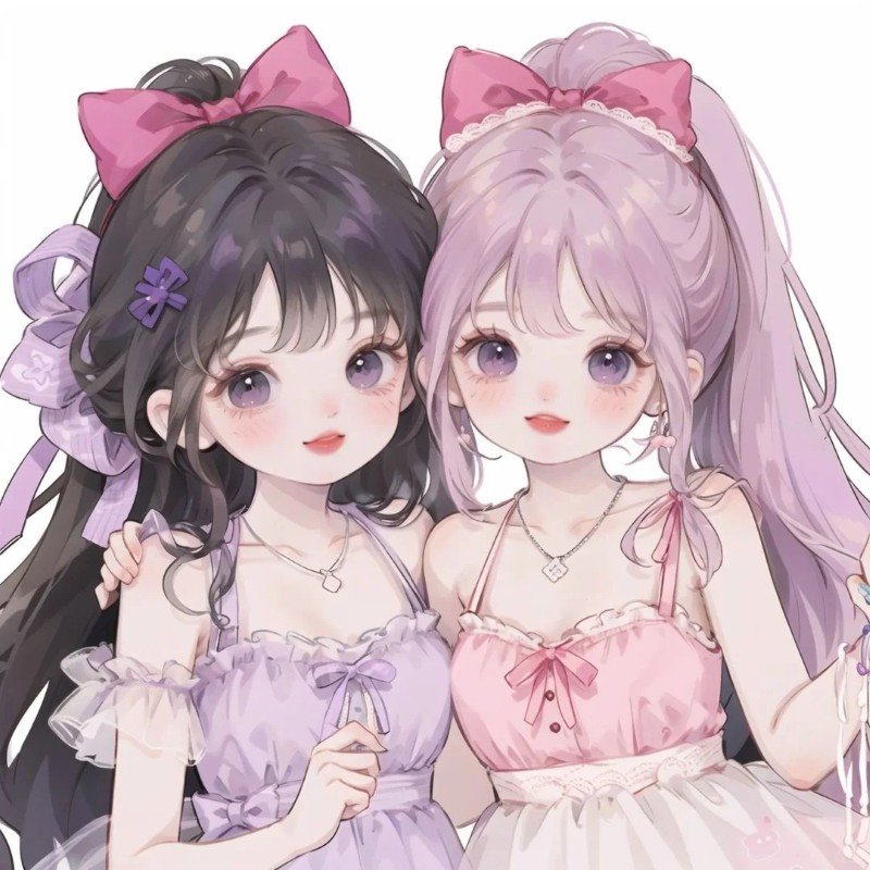 avatar đôi bạn thân nữ vô tri 40