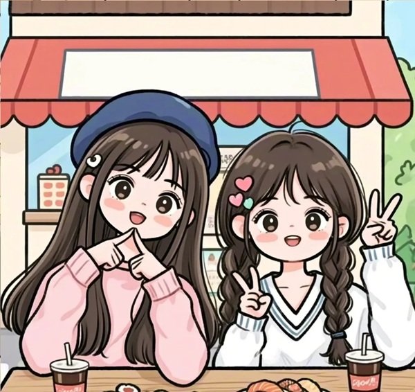 avatar đôi bạn thân nữ​ 19