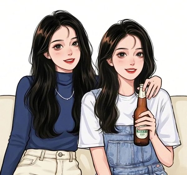 avatar đôi bạn thân nữ​ 33