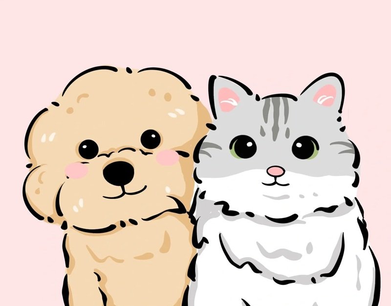 avatar đôi chó mèo 35