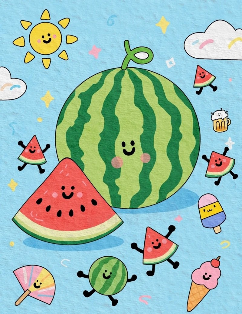 avatar dưa hấu cute 15