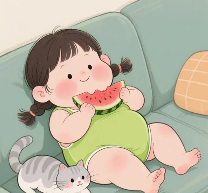 avatar dưa hấu cute 9