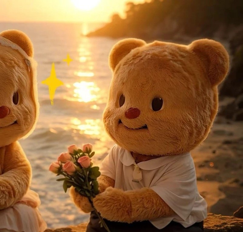 avatar gấu cute đôi 37