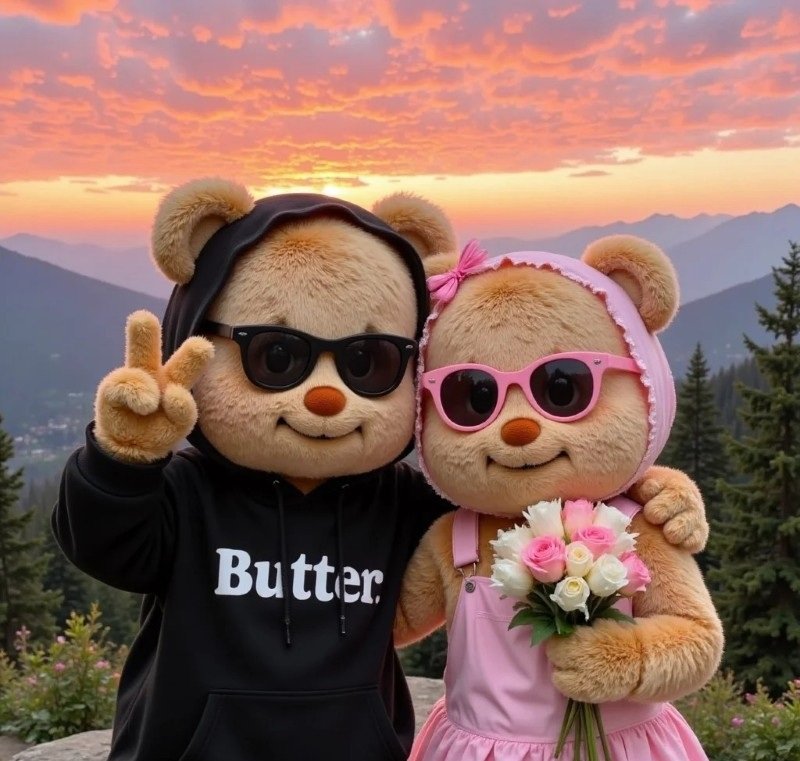 avatar gấu cute đôi 7