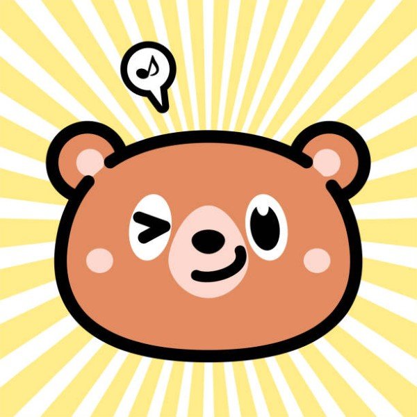 Animal characters vector art illustration. Cute character design of the bear.