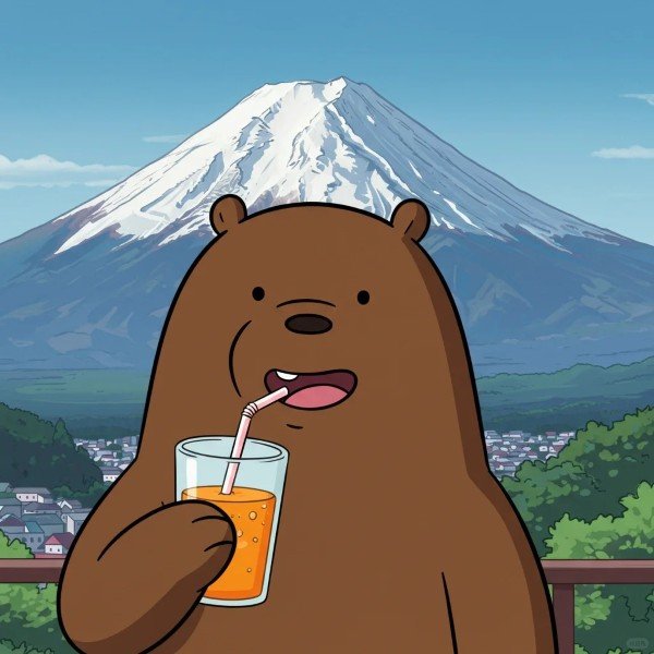 avatar gấu nâu cute 23