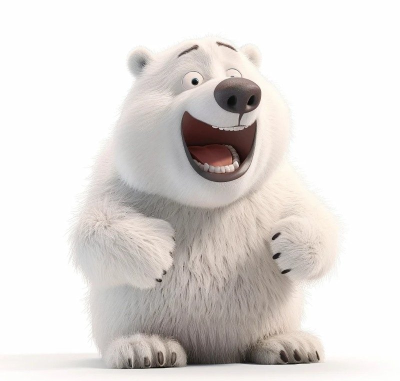 avatar gấu trắng cute 1