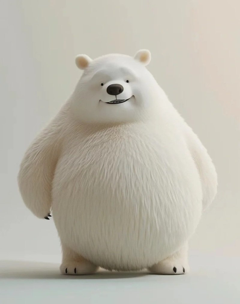 avatar gấu trắng cute 10