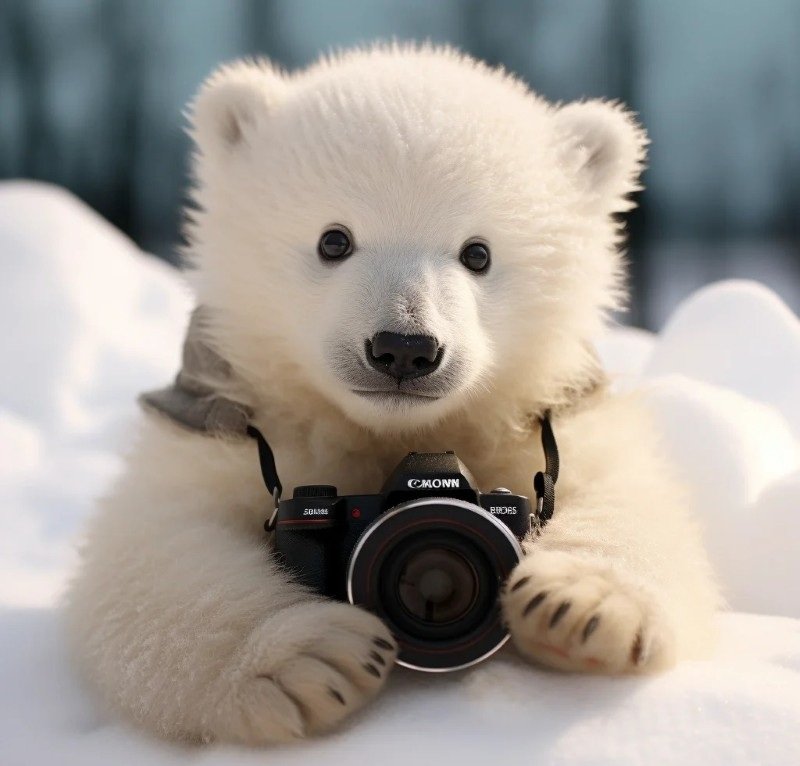 avatar gấu trắng cute 12