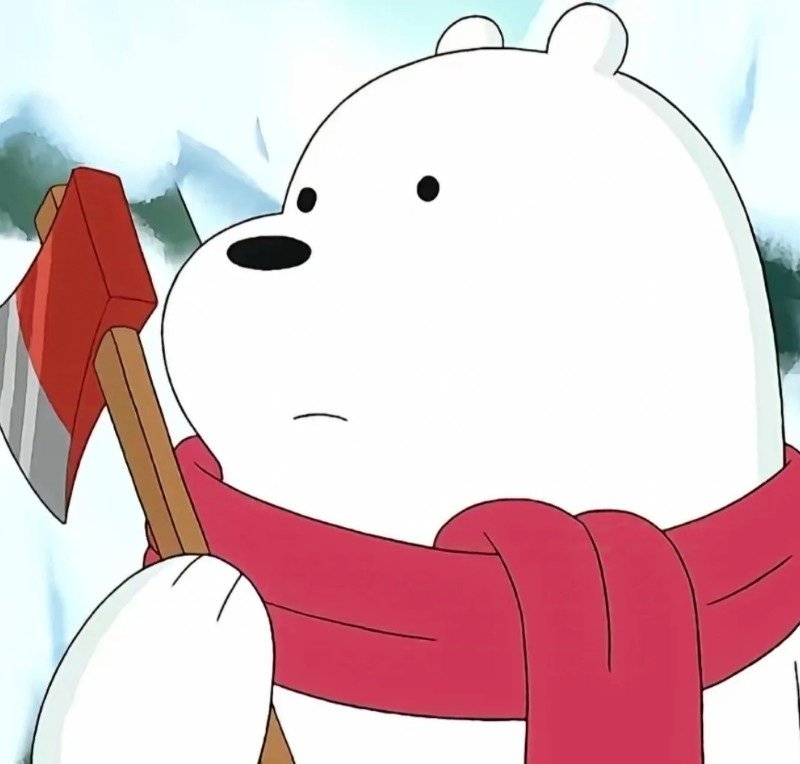 avatar gấu trắng cute 23