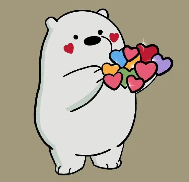 avatar gấu trắng cute 26