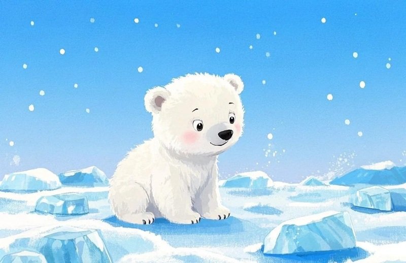 avatar gấu trắng cute 8