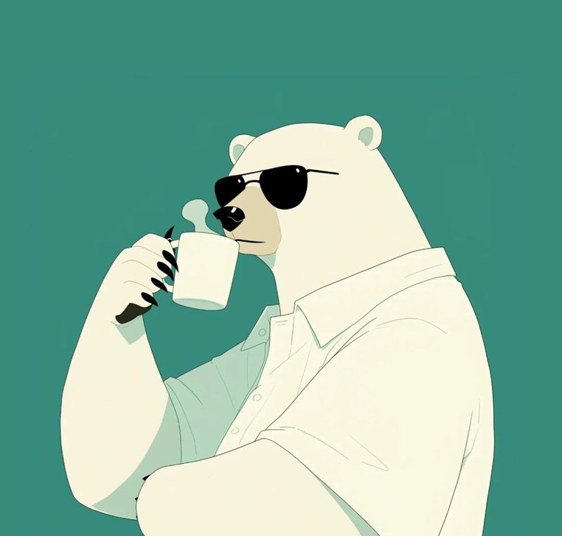 avatar gấu trắng ngầu 16