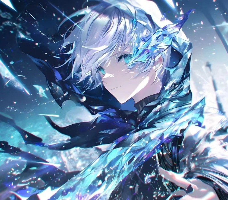 avatar màu xanh dương ngầu 5