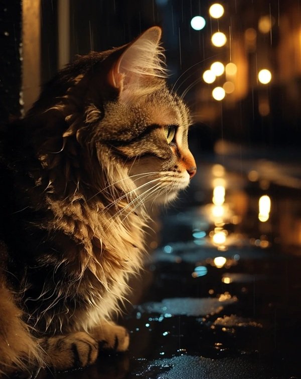 avatar mèo buồn 13