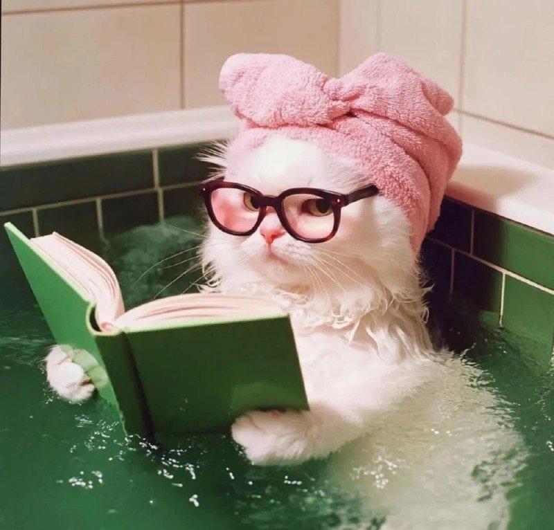 avatar mèo đeo kính cute 15