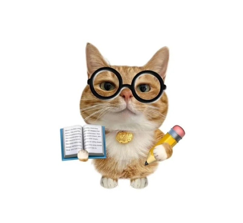 avatar mèo đeo kính cute 39