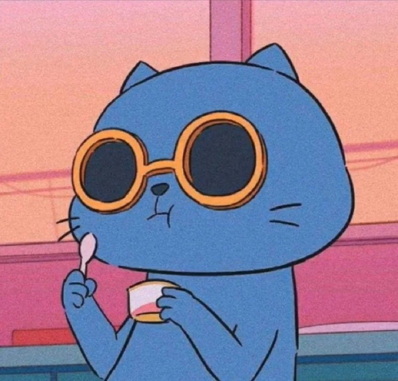 avatar mèo đeo kính cute 4