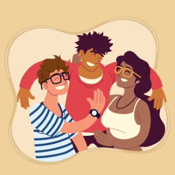 avatar nhóm 3 người cute 10