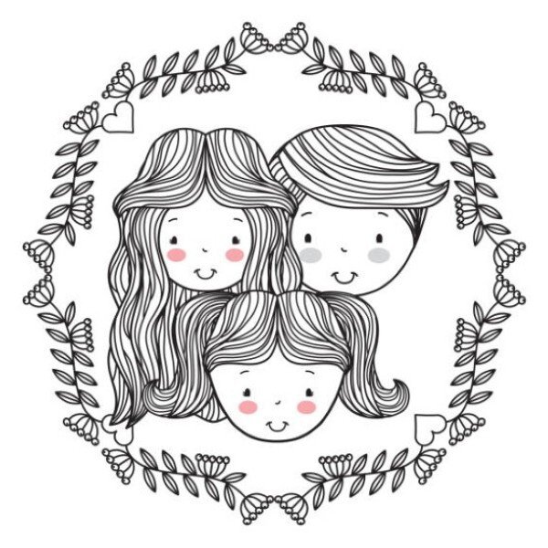 avatar nhóm 3 người cute 23