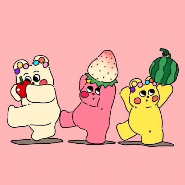 avatar nhóm 3 người cute 31