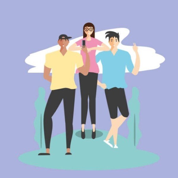 avatar nhóm 3 người cute 4