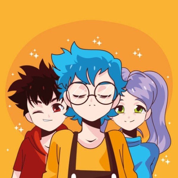 avatar nhóm 3 người cute 9