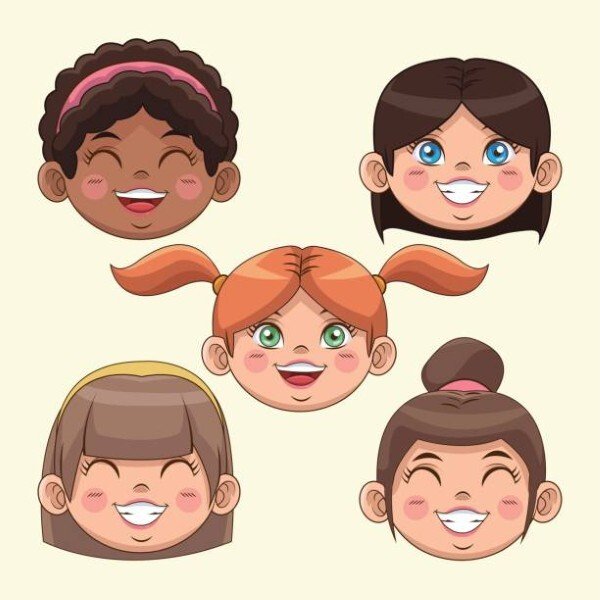 avatar nhóm 5 người cute 12